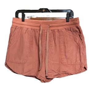 Maurices Cinnamon Lyocell Cotton  Tie Short Shorts M